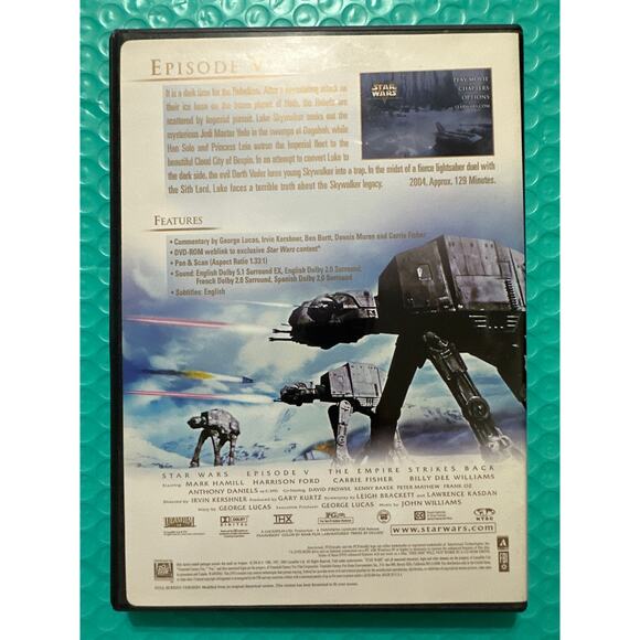 Star Wars V, The Empire Strikes Back. Full Screen Edition. 1 Disc. - Picture 2 of 4